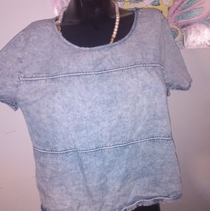 Jean short sleeve shirt Katie k